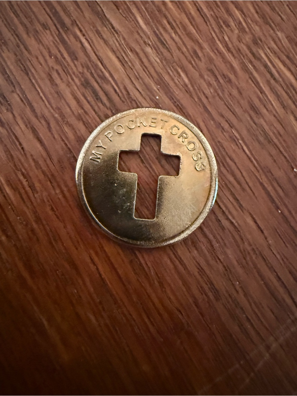 Gold Pocket Token Pendant